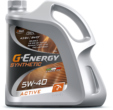 G-Energy SYNTHETIC ACTIVE 5W-40 4 л